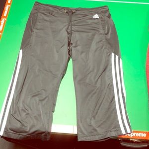 Navy blue Adidas capris